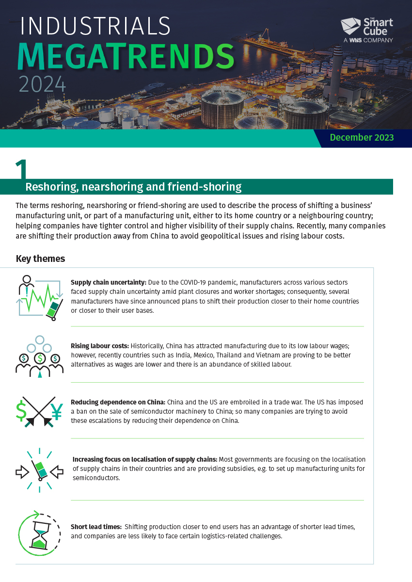 Industrials Megatrends 2024 Infographic